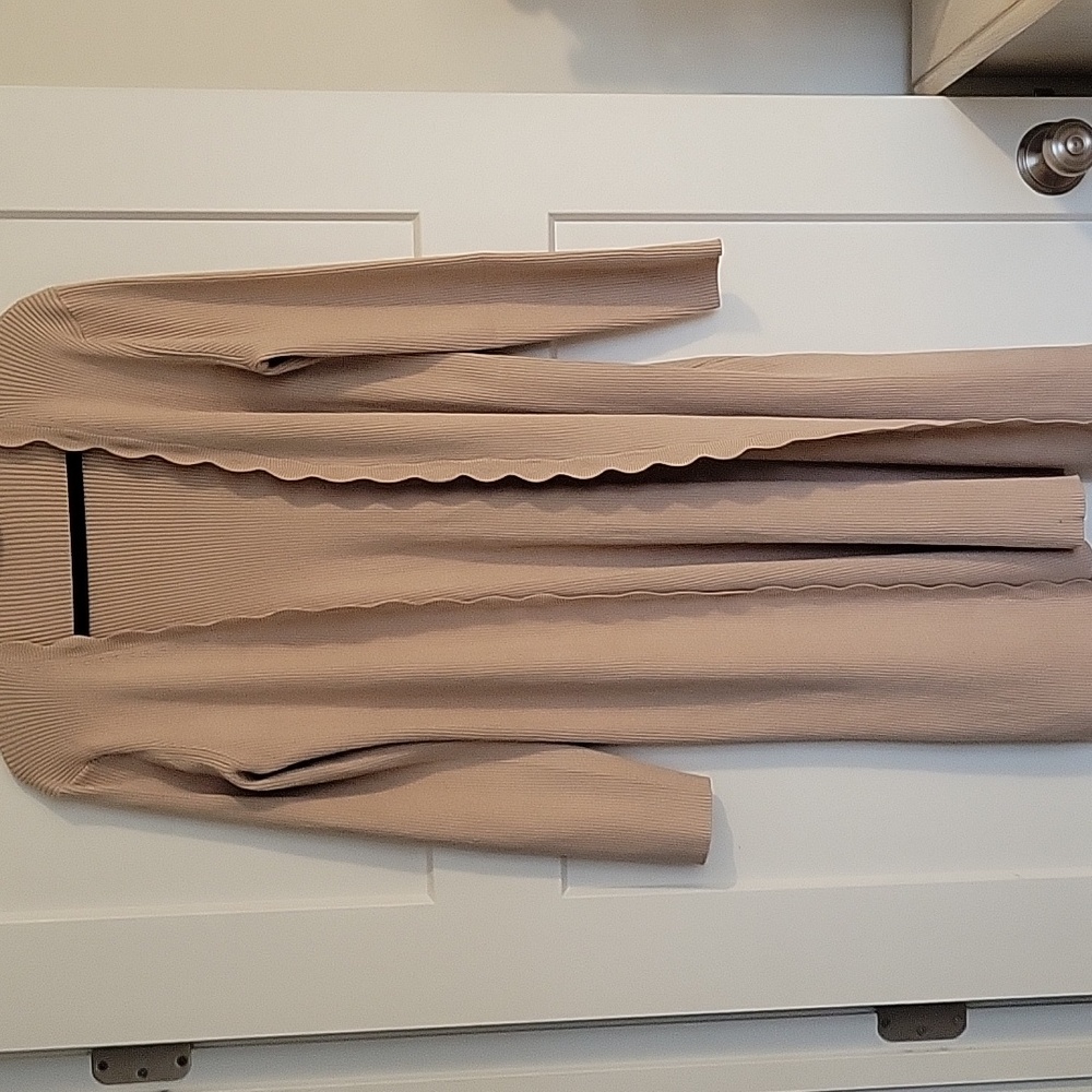 Cardigan Tan Long Open